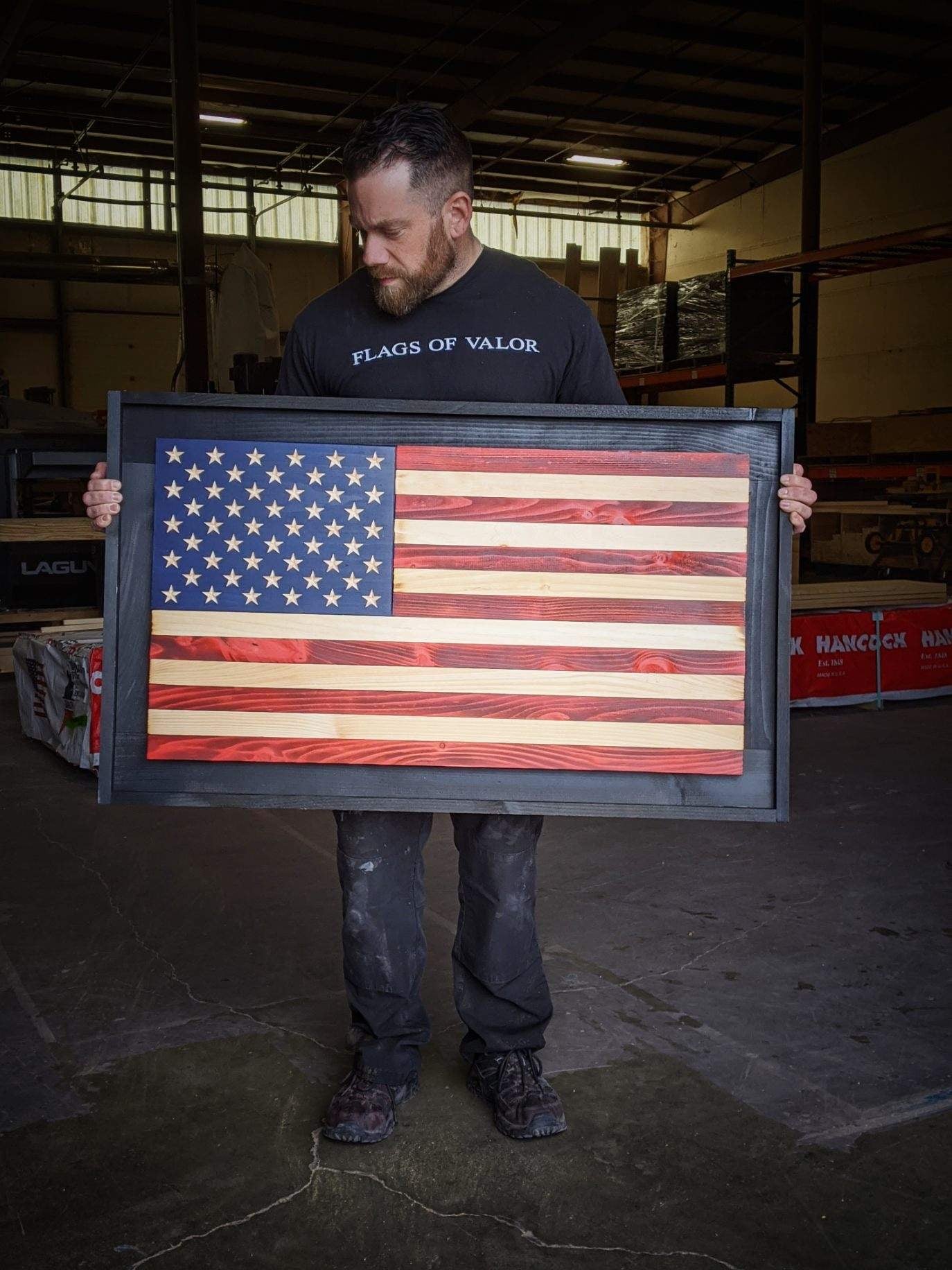 Liberty Series - Wooden American Flag