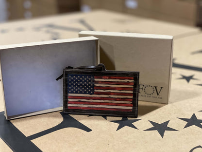 American Flag Christmas Ornament