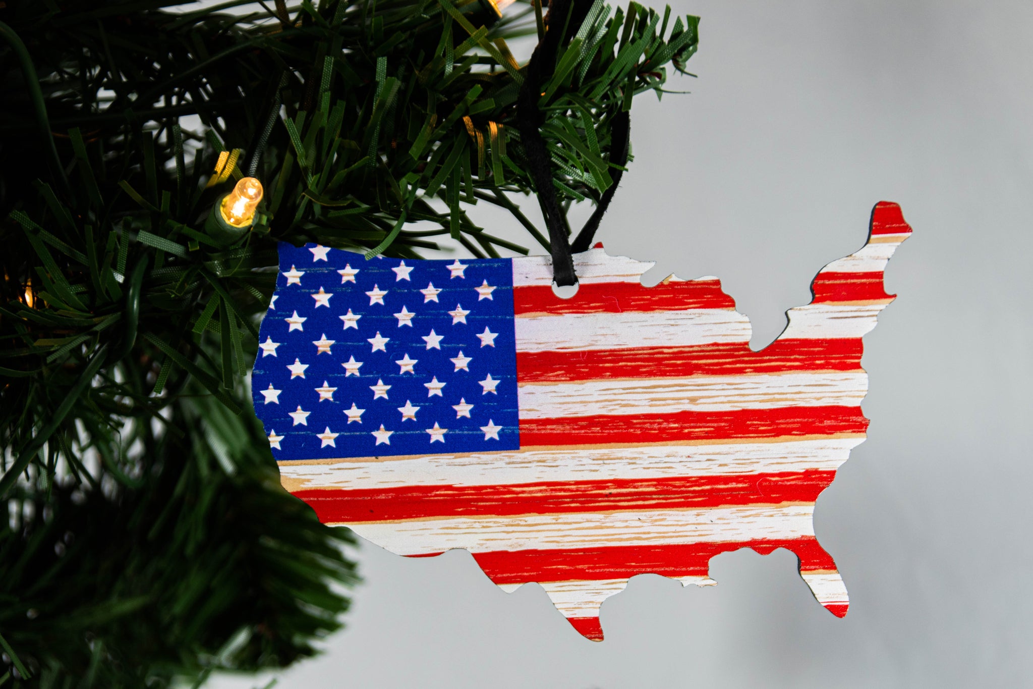 The Lower 48 American Christmas Ornament