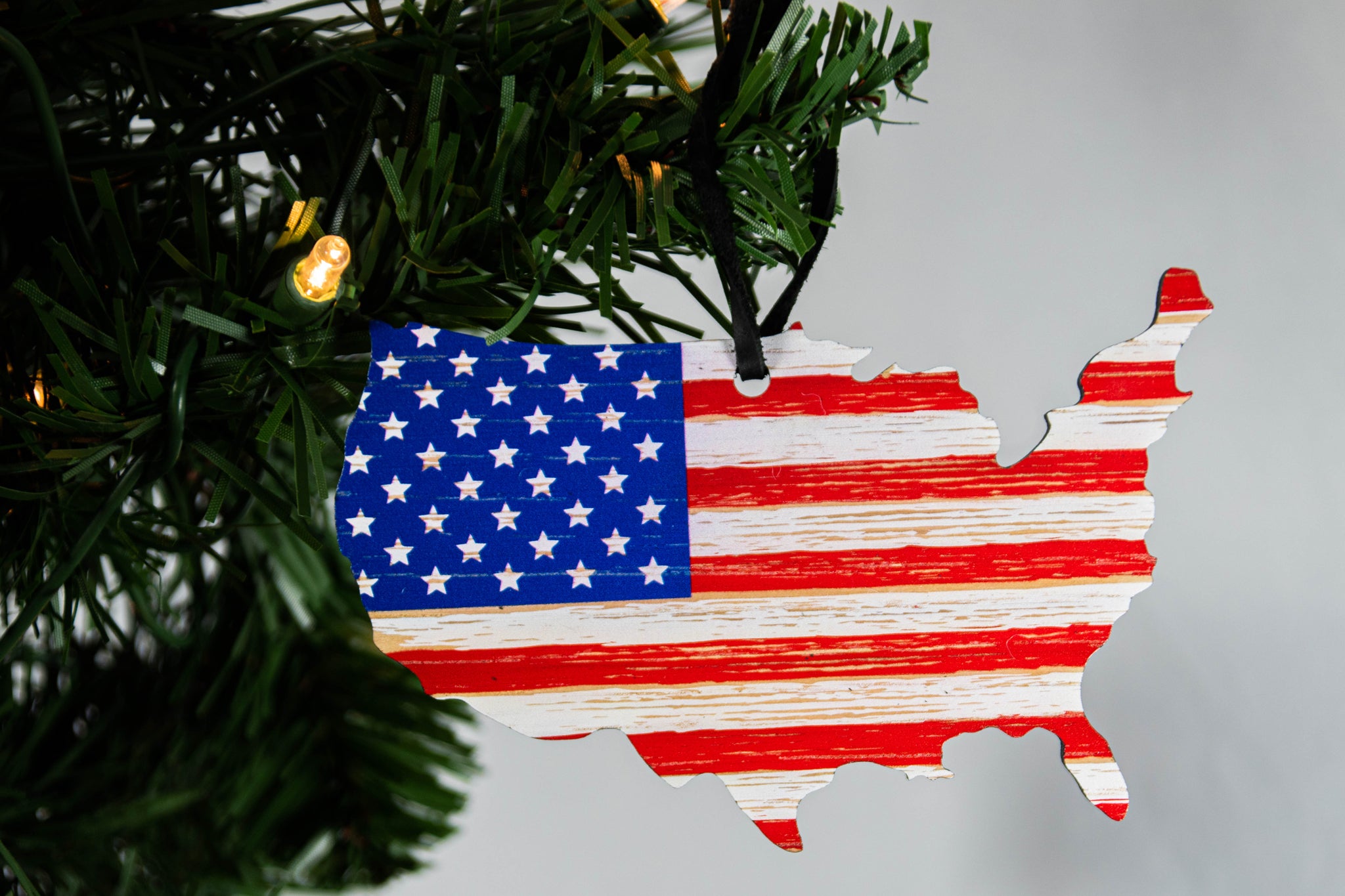 The Lower 48 American Christmas Ornament