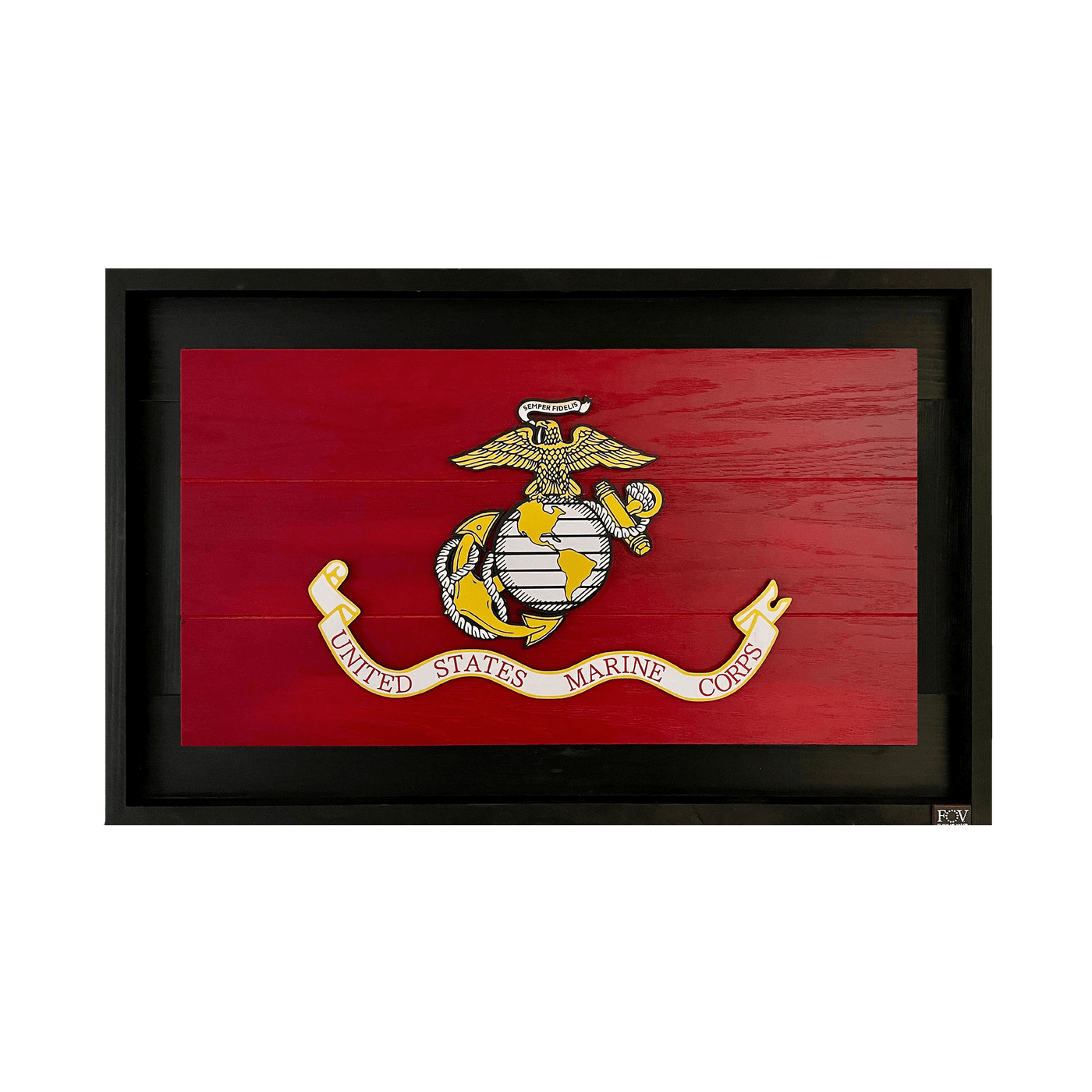 Marine Corps Wooden Flag