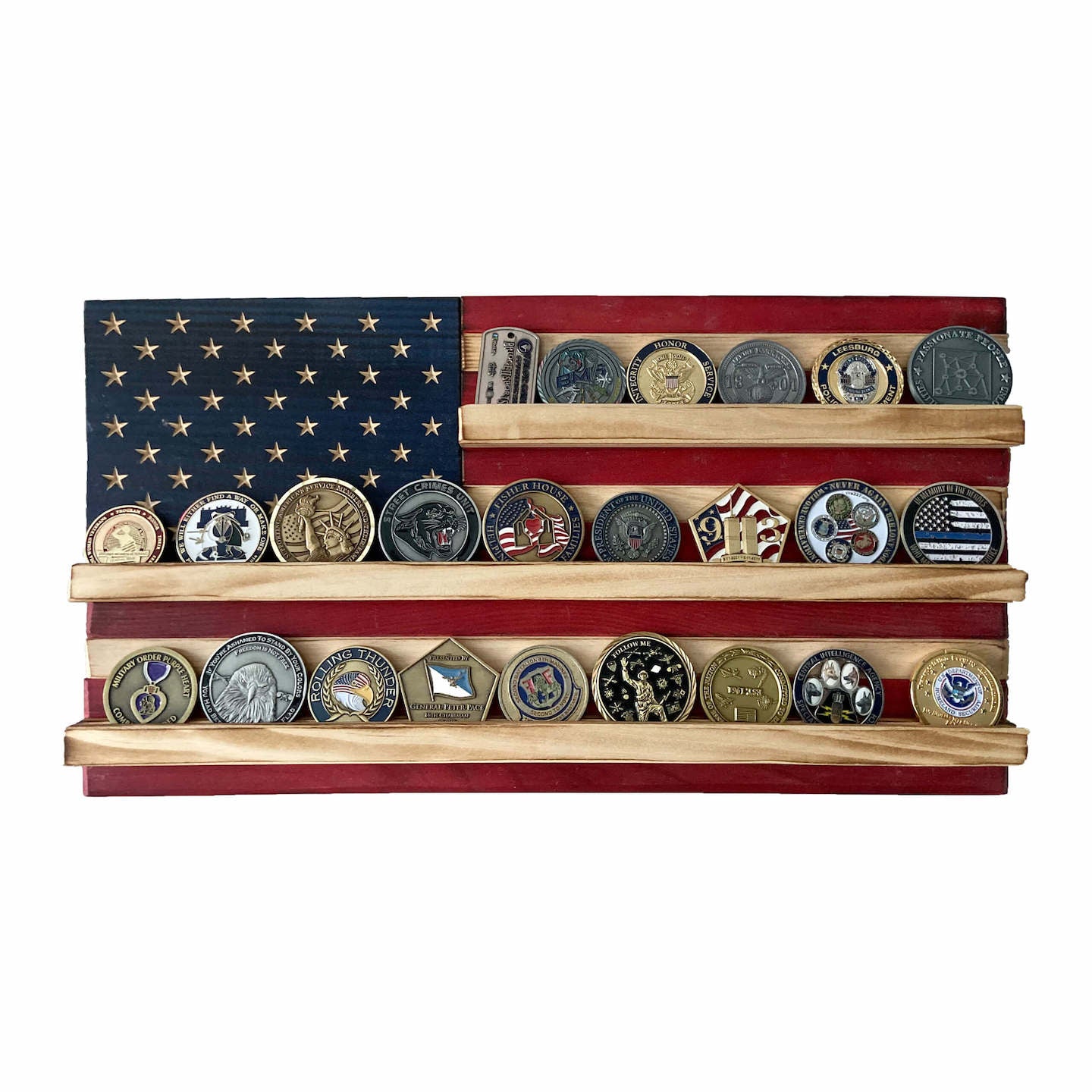 Challenge Coin Holder Flag