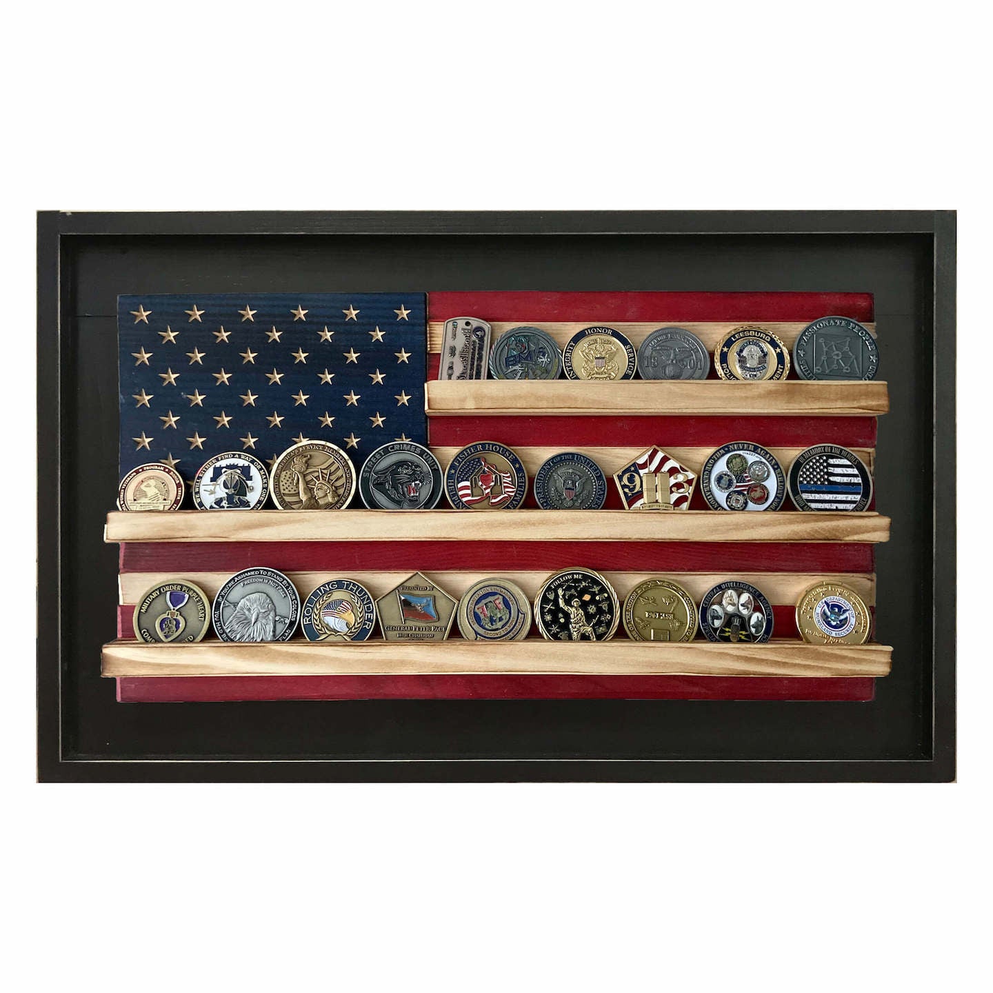 Challenge Coin Holder Flag