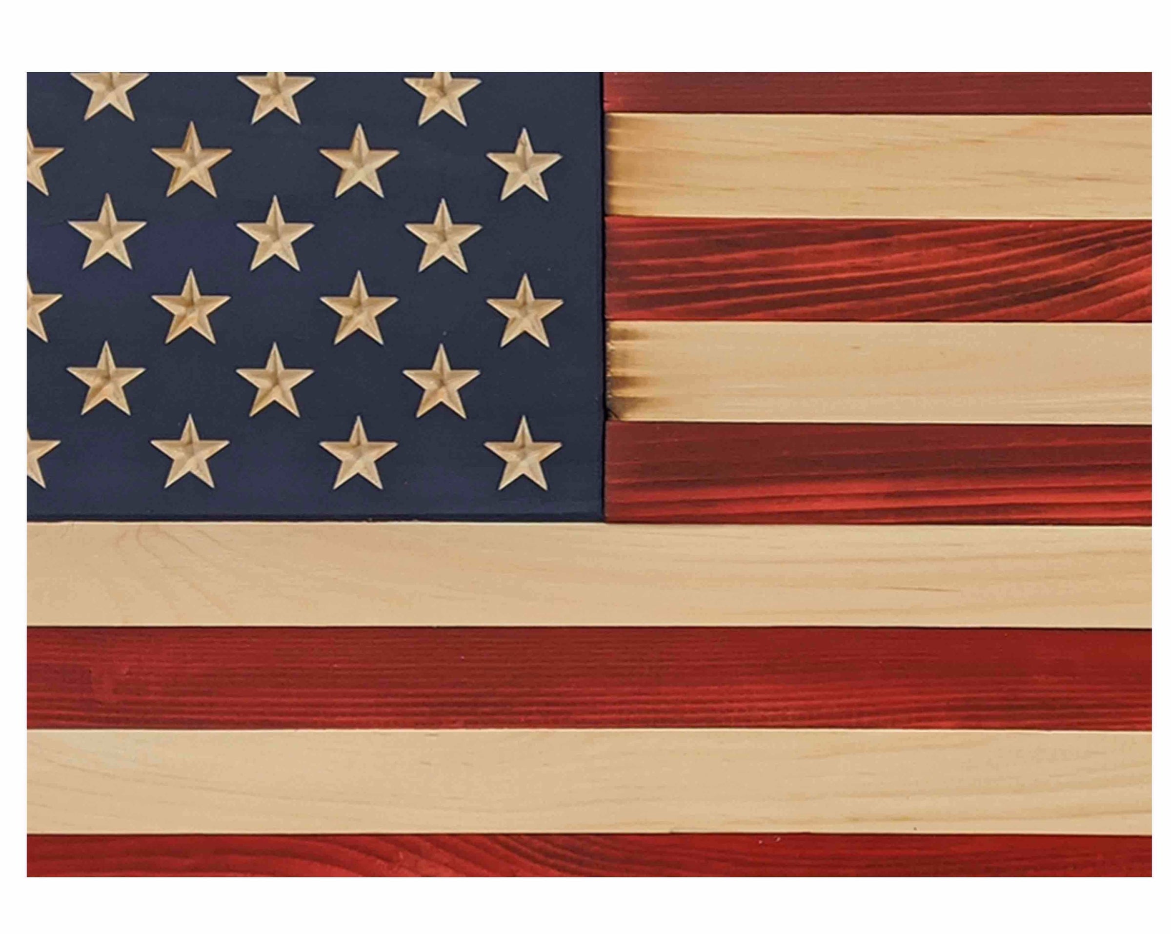 Wooden American Flag Liberty Series by Flags of Valor